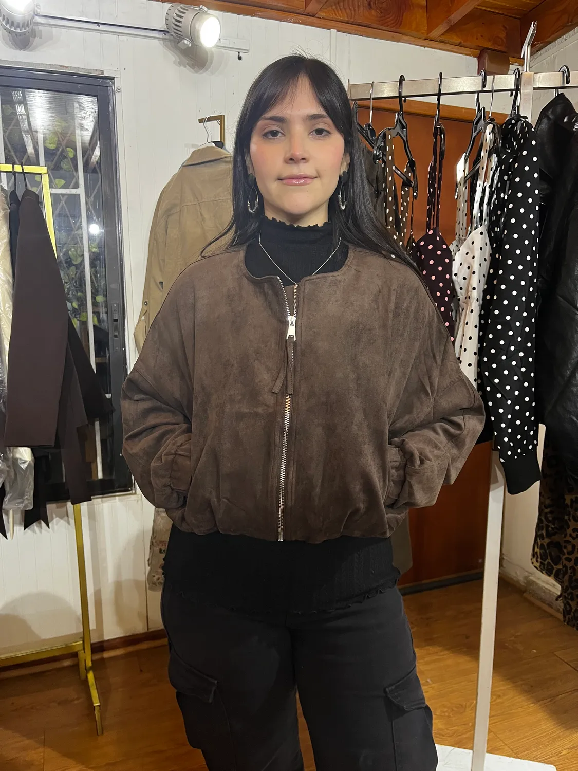 Bomber gamuza